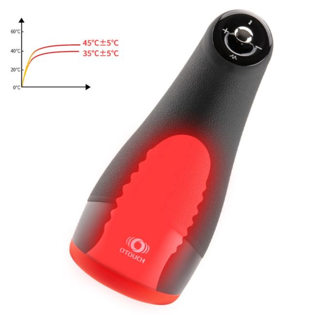 Suction Masturbator Heated , Vibrating & Waterproof