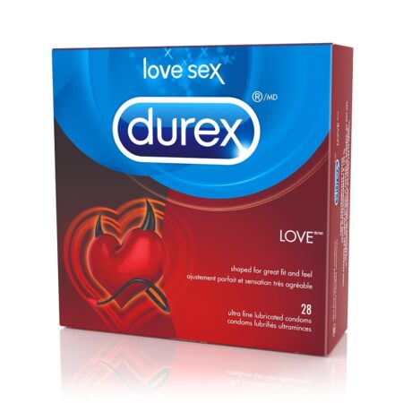 Love Lubricated Condoms in 4 Pack