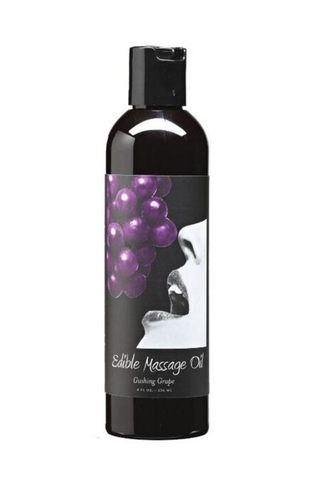Edible Massage Oil 8oz/236ml in Gushing Grape