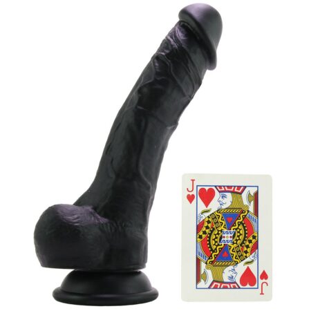 8 inch Silicone Dildo in Black