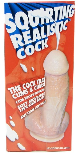 The Amazing Squirting Realistic Cock in White