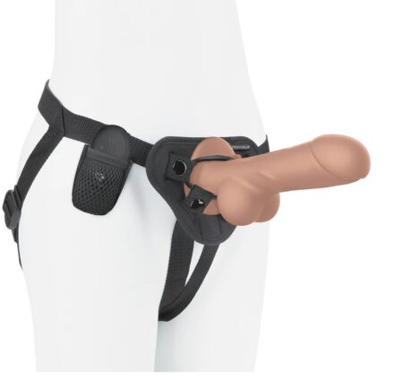 Realistic 8 Inch Pegasus  Vibrating Strap-On Set