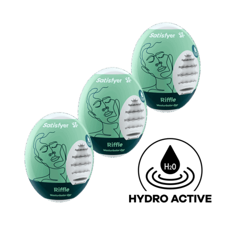 3-piece Egg Set Masturbator - Riffle