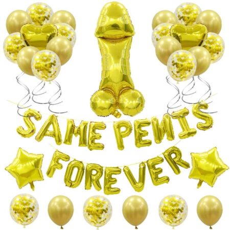 Bachelorette Party Supply kit in Gold