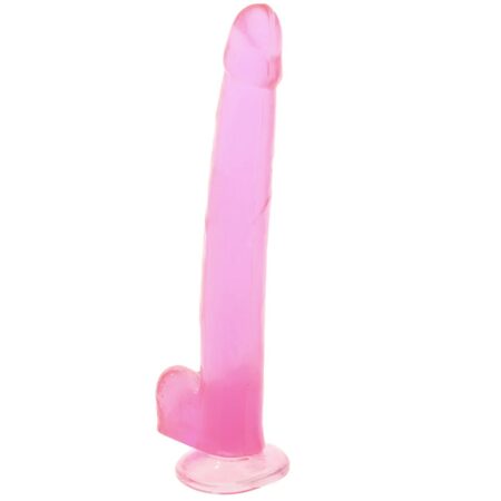 12 Inch Jelly Dildo in Pink Queen Size