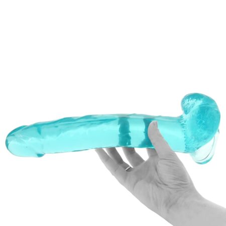10 Inch Jelly Dildo in Teal Size Queen