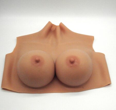 High Collar B CUP Silicone Breastplate