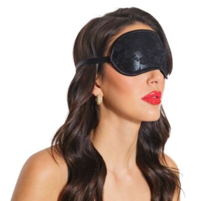 Coquette Soft Eye Mask in Black